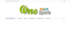 Desktop Screenshot of one-sports.fr