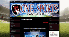 Desktop Screenshot of one-sports.ch