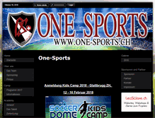 Tablet Screenshot of one-sports.ch